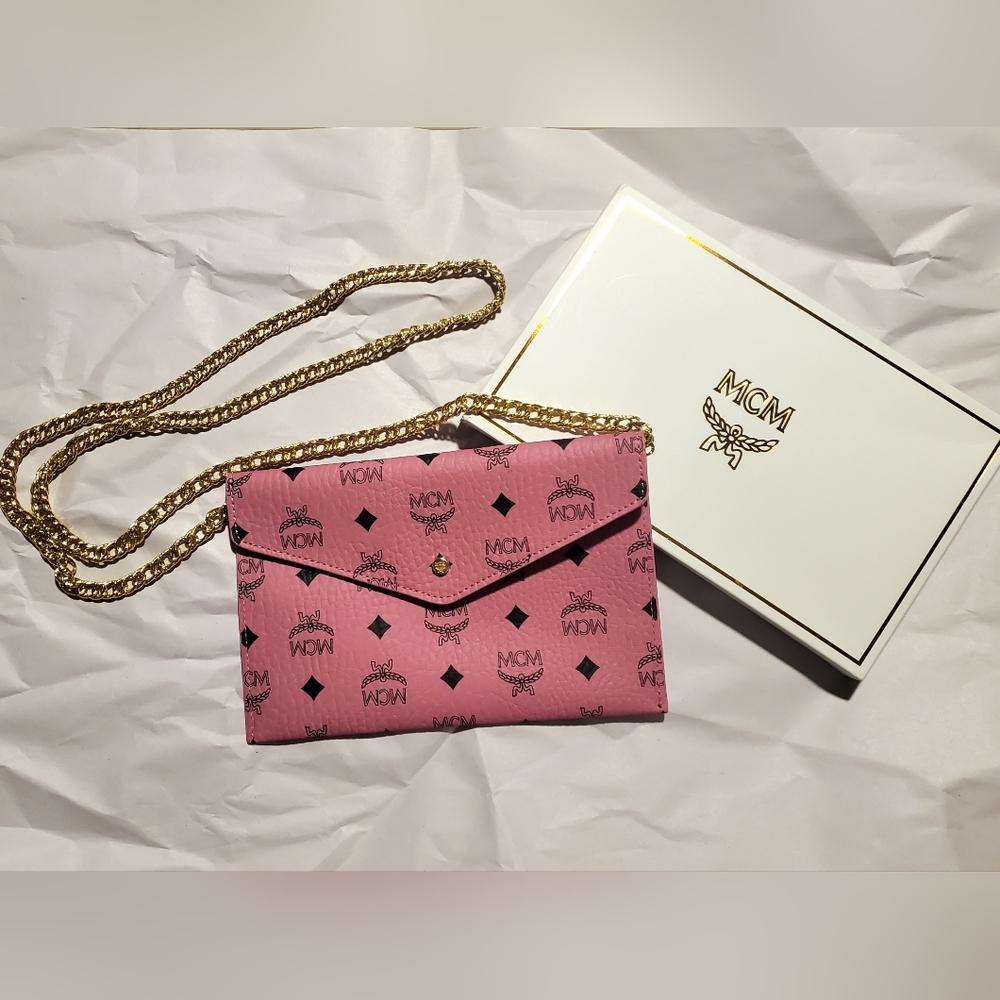 MCM Visetos Envelope Clutch, Plus Bonus Items